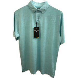 Callaway Opti-Dri Golf Polo Shirt Mens S Seafoam UPF 15 NEW Aruba Blue